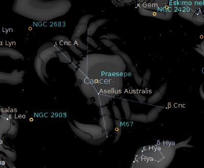 La costellazione del Cancro