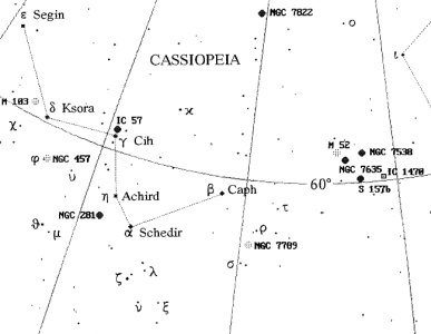 La costellazione di Cassiopea