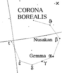 La costellazione della Corona Boreale