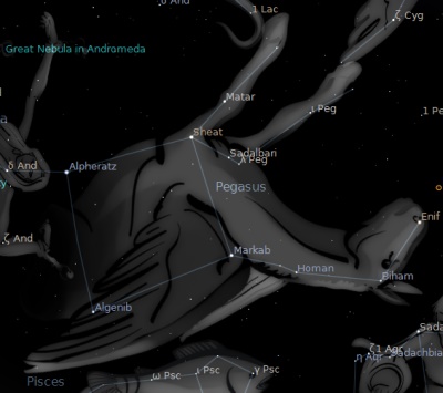 La costellazione di Pegaso