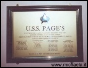Targa della U.S.S. Page's