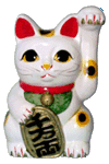 Maneki Neko a tre colori