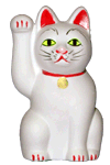 Maneki Neko bianco